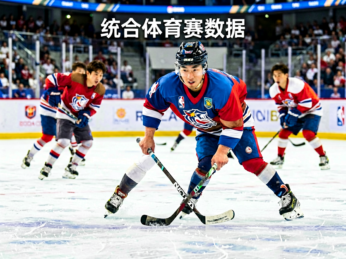 综合体育赛事数据面板，涵盖冰球排球棒球等多项运动的赛程比分